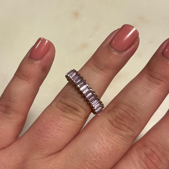 NWOT baublebar purple baguette ring - Picture 1 of 5